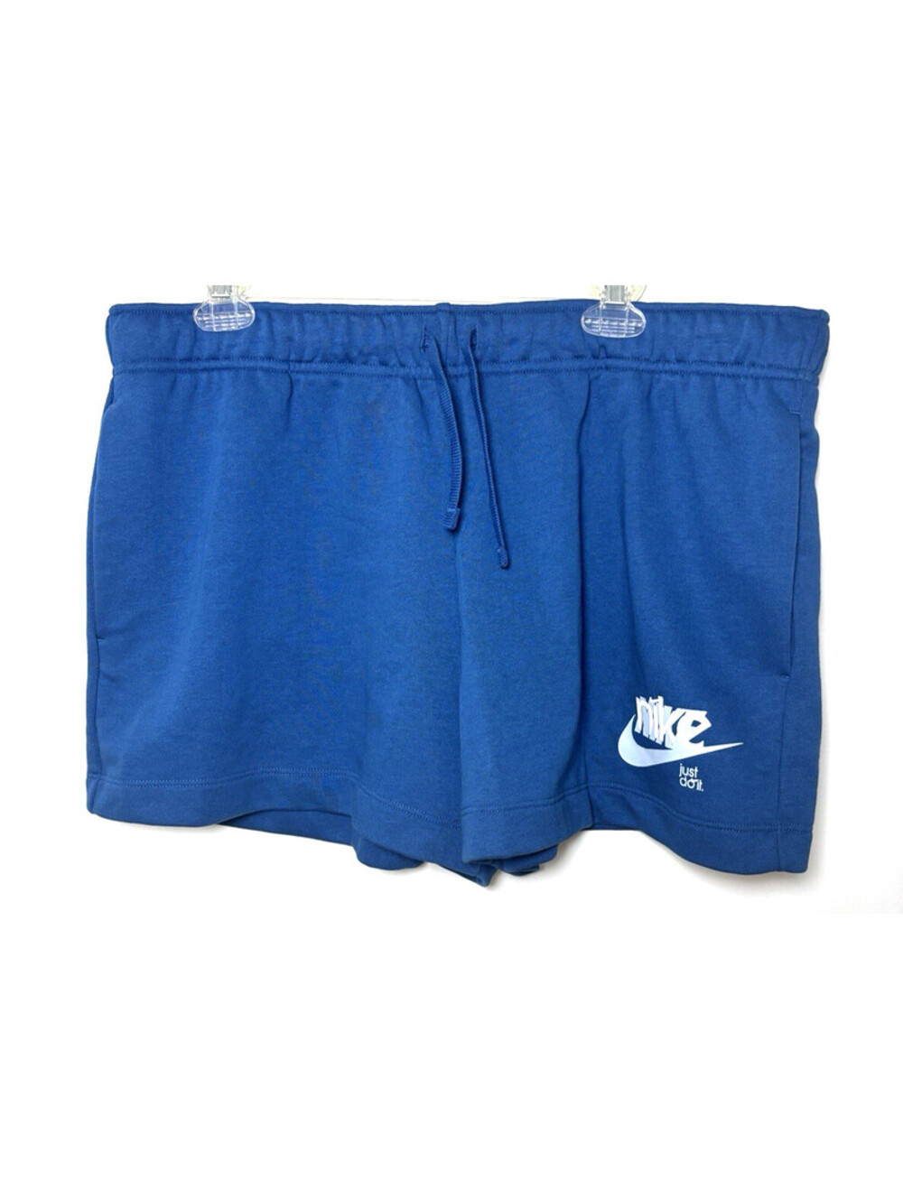 Nike Sportswear Women's Club Fleece Mid-Rise Shorts Blue MSRP $50 XLarge NWT 4"